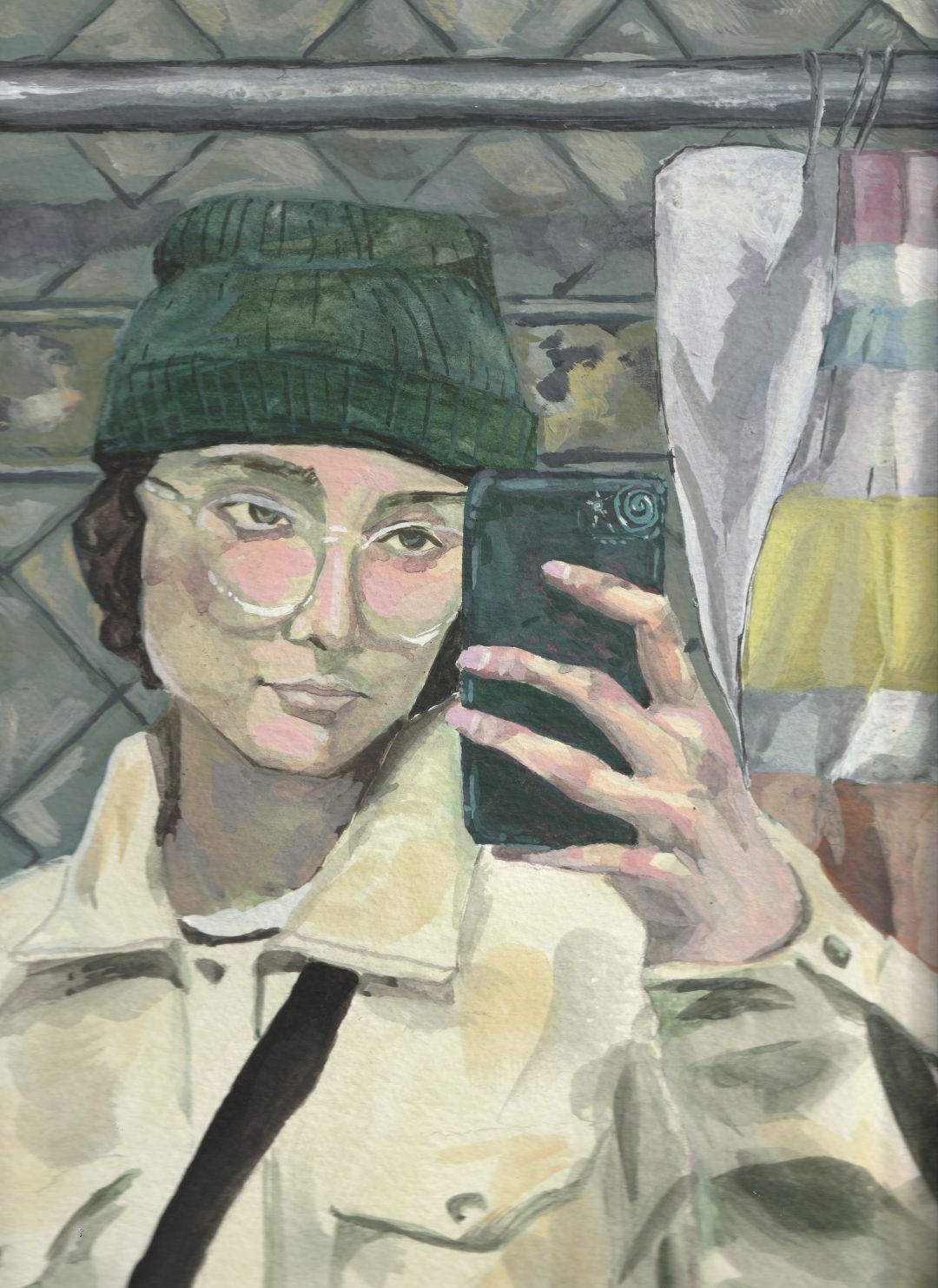 Finn with Phone (Print)