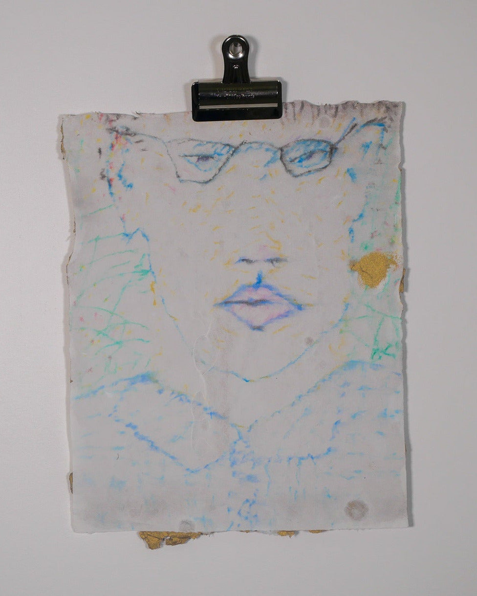 Self-Portrait with Glasses (Faded Mirror)