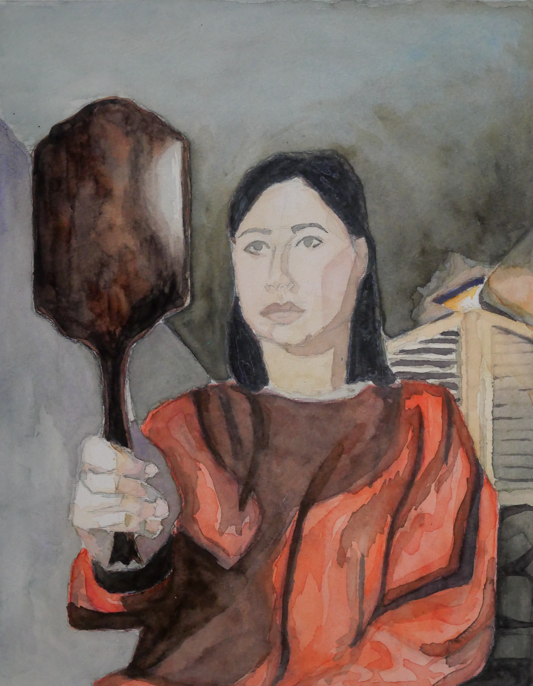 Zoe with Mirror (Print)